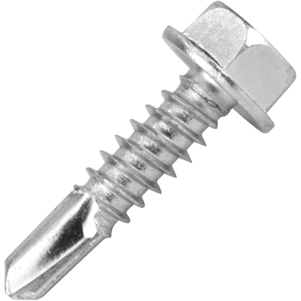 Picture of Brighton Best 182304 #12-14X3/4",(Ft) Indent Hwh Slot Self-Tapping Screw, Type Ab, Stainless Steel 18-8